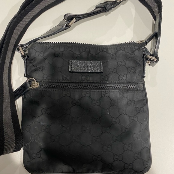 Gucci Handbags - Gucci Black Messenger Bag